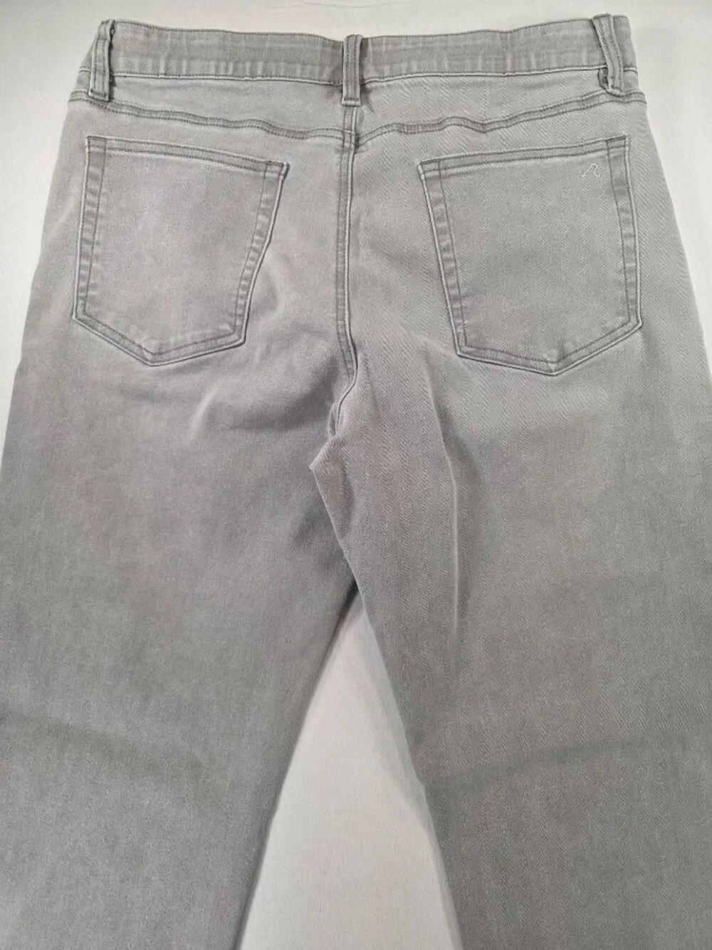 REDVANLY Ranstead Jeans Denim Pull On Pants Stretch  Gray Large (34x30)